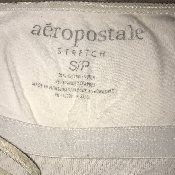 Aeropostale stretch S/P white tank with adjustable straps damaged 💕 - Picture 6 of 6